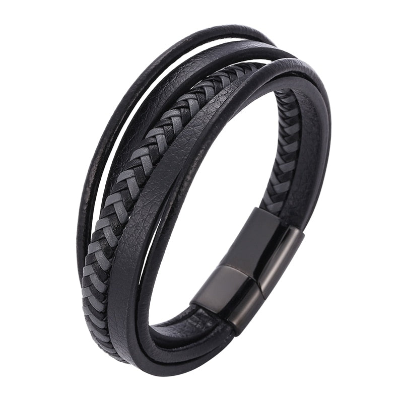 Tri Leather Bracelet