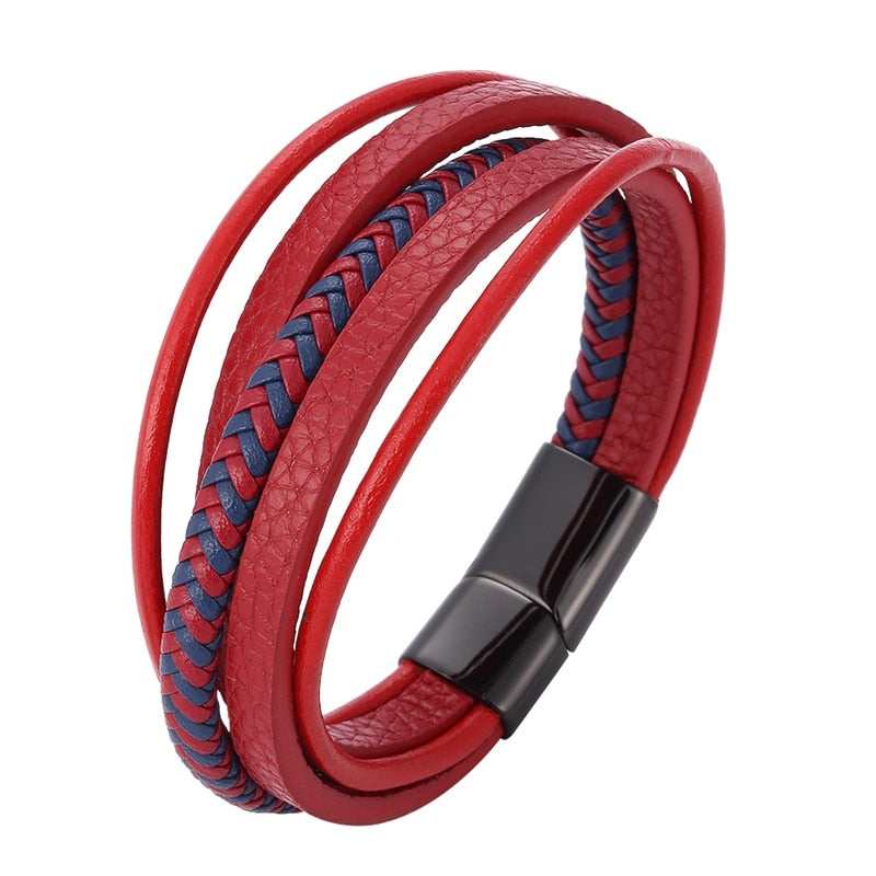 Tri Leather Bracelet
