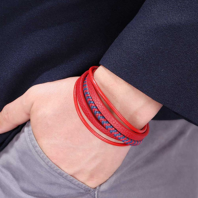 Tri Leather Bracelet