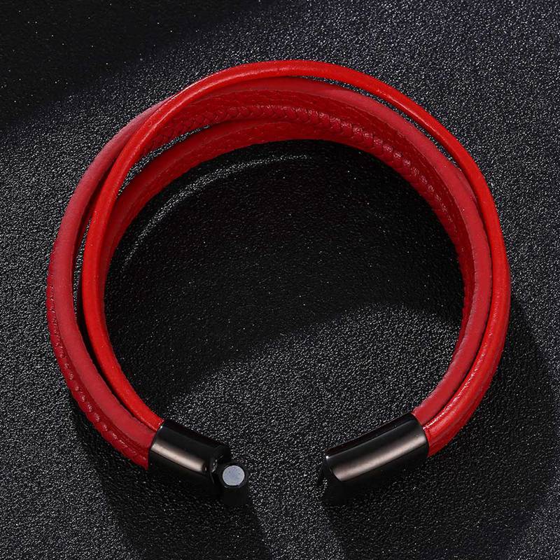 Tri Leather Bracelet
