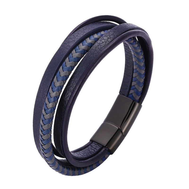 Tri Leather Bracelet