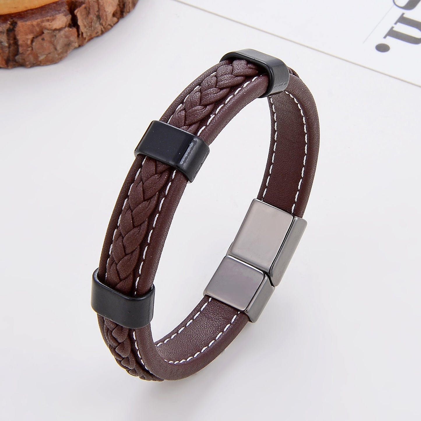 Classic Braided Leather Bracelet