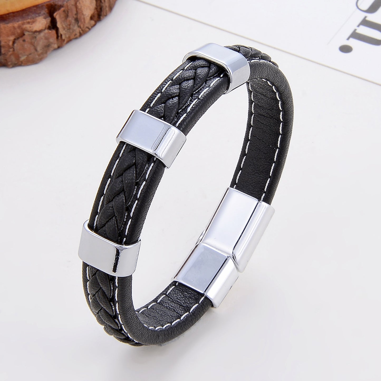 Classic Braided Leather Bracelet